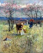 Charles conder An Early Taste for Literature Sweden oil painting artist